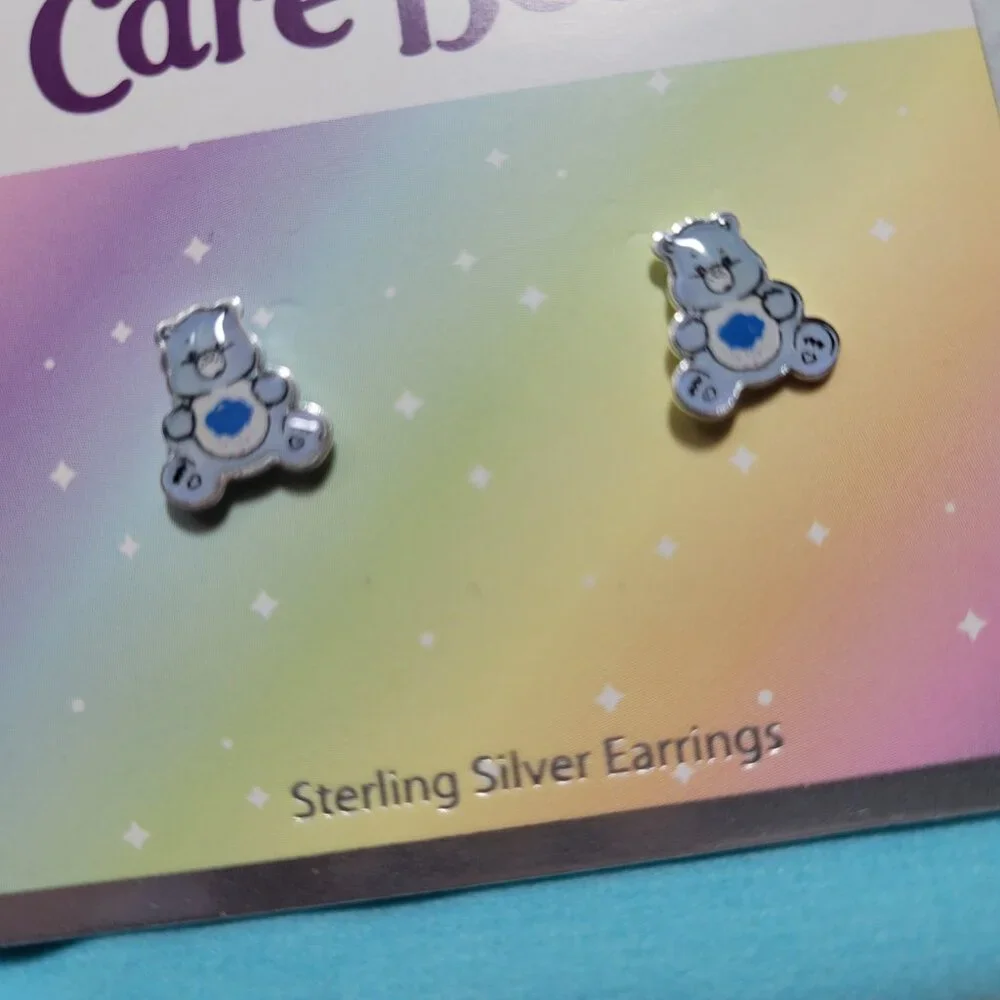 Care Bears Sterling Silver Stud Earrings